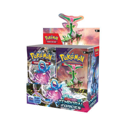 Pokemon Scarlet and Violet Temporal Forces Booster Display