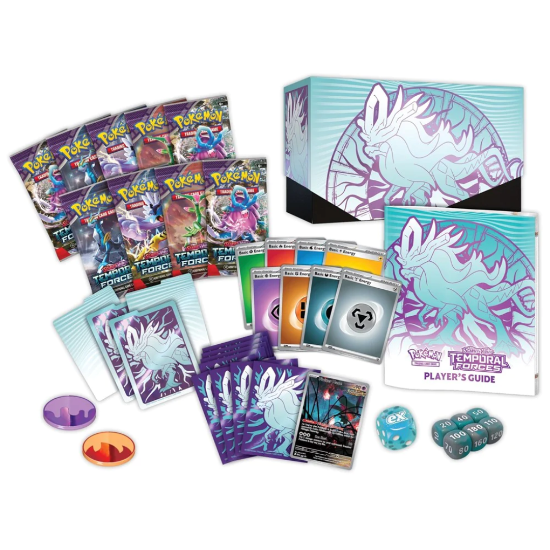 Pokemon Scarlet and Violet Temporal Forces Elite Trainer Box Contents