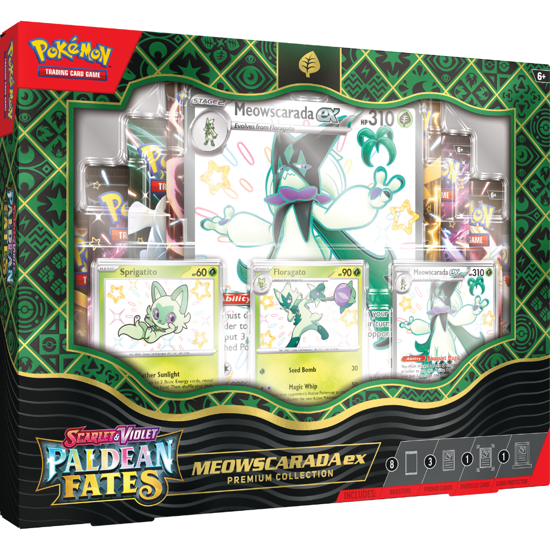 Pokemon Paldean Fates Meowscarada ex Premium Collection Box