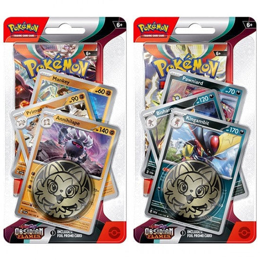 Pokemon Obsidian Flames Annihilape and Kingambit Blister Packs