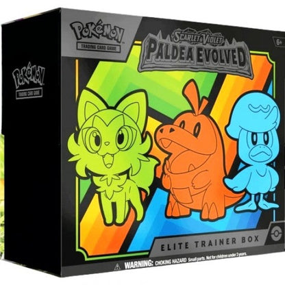 Pokemon TCG: Paldea Evolved Elite Trainer Box.