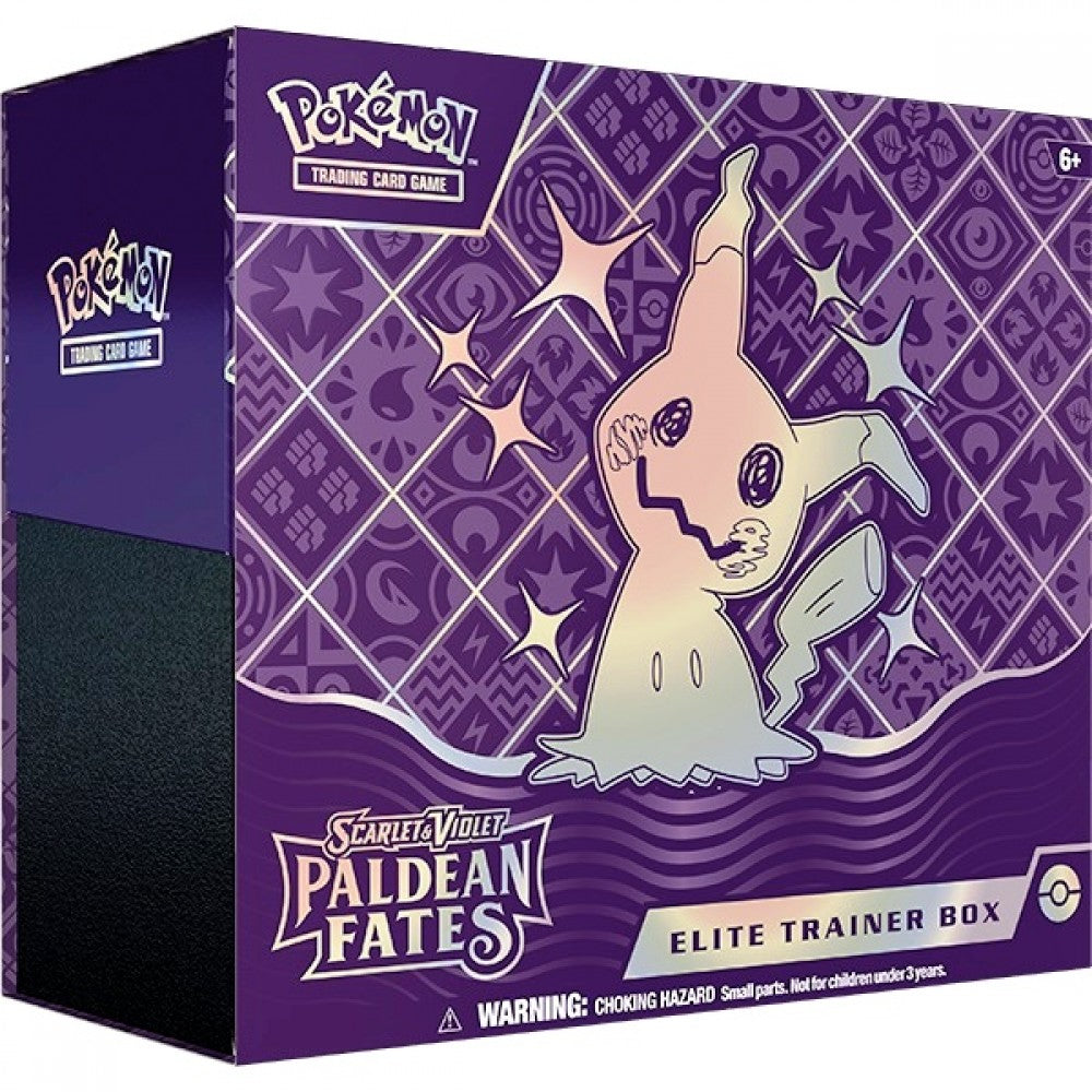 Pokemon TCG: Paldean Fates Elite Trainer Box. Shiny Mimikyu.