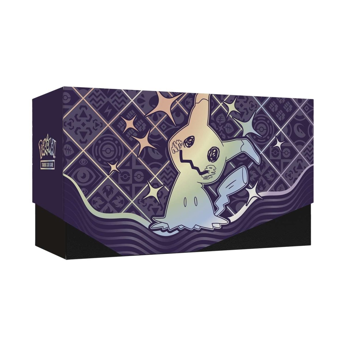 Pokemon TCG: Paldean Fates Shiny Mimikyu Card Sorage Box.