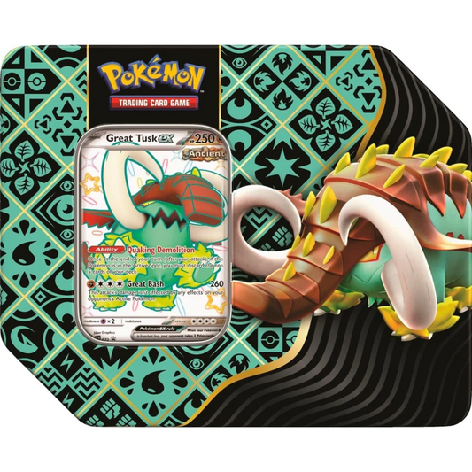 Pokemon TCG: Paldean Fates Great Tusk ex Tin (EN)