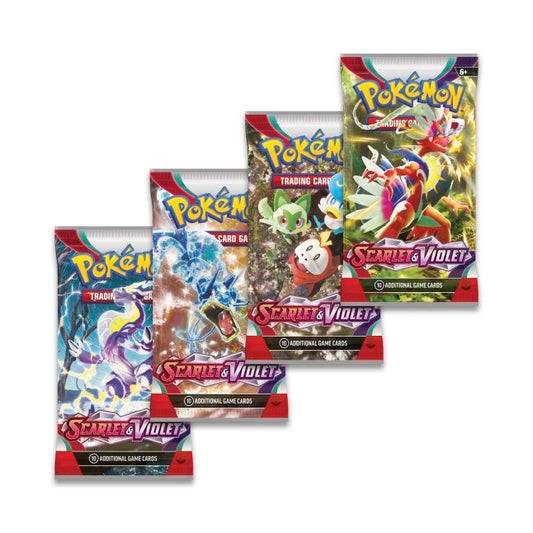 Pokemon TCG: Scarlet and Violet Booster Packs.